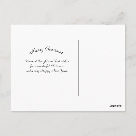 Mallard Enten Eis Foto Weihnachtskarte Postkarte (Rückseite)