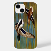 Mallard Enten fliegen über Teich Case-Mate iPhone Hülle (Rückseite)