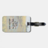 Mallard Enten fliegen über Teich Gepäckanhänger (Rückseite horizontal)