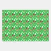 Mallard Enten in einem Sumpflandmuster Geschenkpapier Set (Vorderseite)