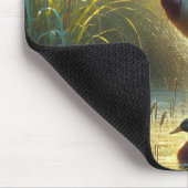 Mallard Enten in Sunlit Pond Mousepad (Ecke)