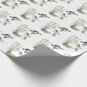 Mallard Enten und Cattails Geschenkpapier (Ecke)