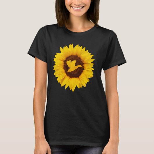 Mallard für Frauen Duck Bird Drake Sonnenblume T-Shirt (Vorderseite)