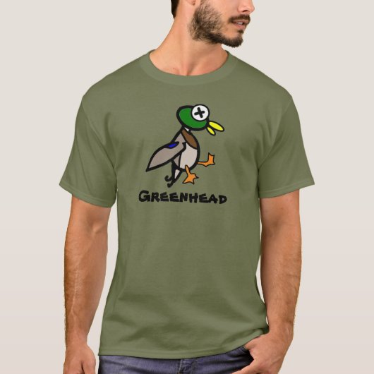 Mallard Greenhead Drake Dead Duck - Hunt T Shirt (Vorderseite)