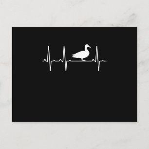 Mallard Heartbeat - Geschenk für Männer Frauen-Duc Feiertagspostkarte