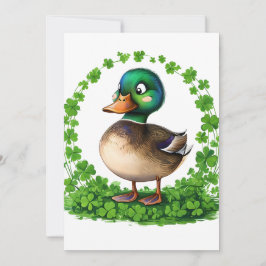 Mallard im Kreis der Clovers Einladung