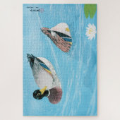 Mallard im Teich, Goyō Hashiguchi Puzzle (Vertikal)