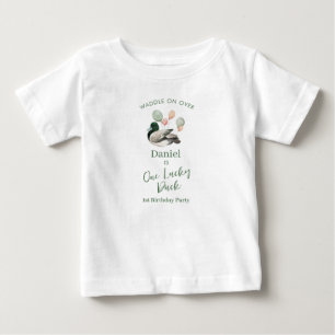 Mallard Lucky Duck 1. Geburtstag Baby T-shirt