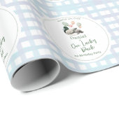 Mallard Lucky Duck 1. Geburtstag Geschenkpapier (Rolleneckpunkt)