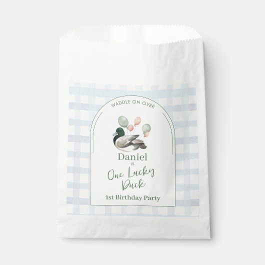 Mallard Lucky Duck 1st Birthday Geschenktütchen (Vorderseite)