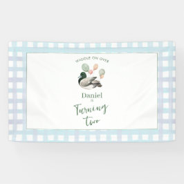 Mallard Lucky Duck Any Age Birthday Banner