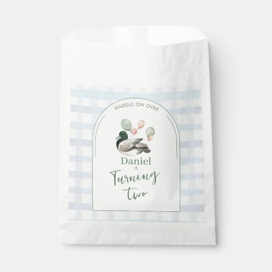 Mallard Lucky Duck for Any Age Birthday Geschenktütchen (Vorderseite)