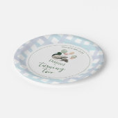 Mallard Lucky Duck for Any Age Birthday Pappteller (Schrägansicht)