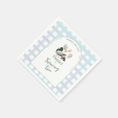 Mallard Lucky Duck for any age Birthday Serviette (Ecke)
