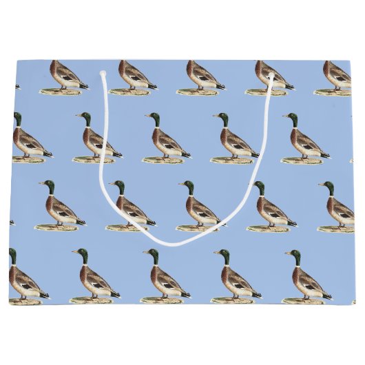 Mallard oder Wilde Ente (Anas platyrhynchos) Große Geschenktüte (Vorderseite)