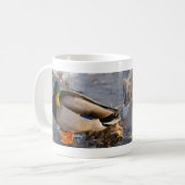 Mallard on Ice Coffee Tasse (Vorderseite Links)
