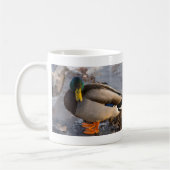 Mallard on Ice Coffee Tasse (Links)