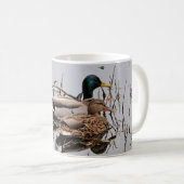 Mallard Pair Keramik Tasse (VorderseiteRechts)