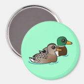Mallard Pair Magnet (Vorderseite/Rückseite)