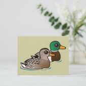 Mallard Pair Postkarte (Stehend Vorderseite)