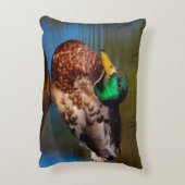 Mallard Portrait Dekokissen (Rückseite(Vertikal))