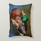 Mallard Portrait Dekokissen (Vorderseite(Vertikal))