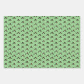 Mallard Shotgun Duck Jagdmuster Grün Geschenkpapier Set (Vorderseite)