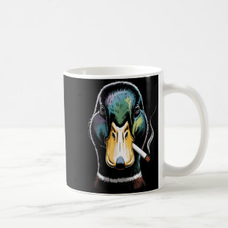 Mallard Smoking Cigarette Meme Funny Mallard Duck Kaffeetasse