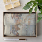 Mallard und aquamarin im Schnee, Vögel Seidenpapier (Geschenk)