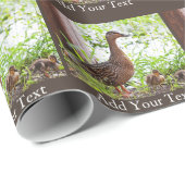 Mallard und Ducklings von Shirley Taylor Geschenkpapier (Rolleneckpunkt)