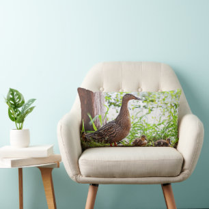 Mallard und Ducklings von Shirley Taylor Lendenkissen