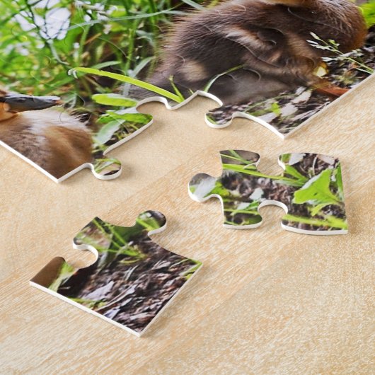 Mallard und Ducklings von Shirley Taylor Puzzle (Seite)