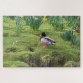 Mallardente am Ufer eines Flusses Puzzle (Horizontal)