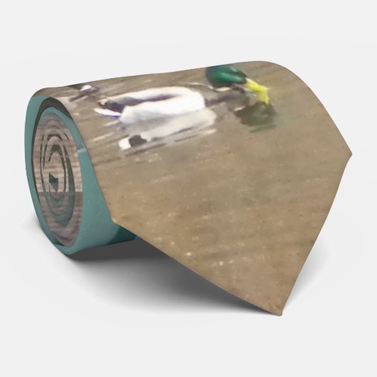 Mallardenten im Teich Krawatte (Gerollt)