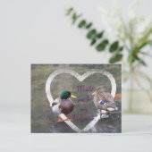 Mallards-Freundschaft Feiertagspostkarte (Stehend Vorderseite)