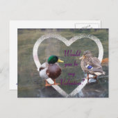 Mallards-Freundschaft Feiertagspostkarte (Vorne/Hinten)