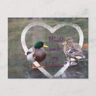 Mallards-Freundschaft Feiertagspostkarte