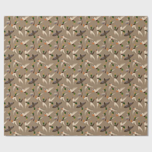 Mallards Gift Wrap Kraft Geschenkpapier (Flach)
