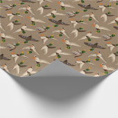 Mallards Gift Wrap Kraft Geschenkpapier (Ecke)