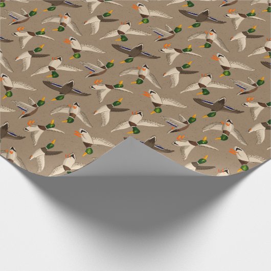 Mallards Gift Wrap Kraft Geschenkpapier (Ecke)