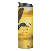 Mallards Goldener Stunden-Flug Thermosbecher (Nach rechts gedreht)
