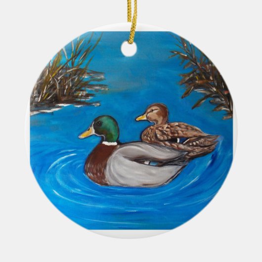 Mallards Keramik Ornament (Vorne)