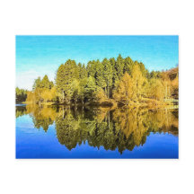 Mallards Pike Art Postcard