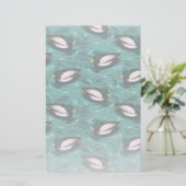 Mallards Schwimmen im Wassermuster Briefpapier (Stehend Vorderseite)