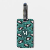 Mallards Schwimmen im Wassermuster Gepäckanhänger (Rückseite vertikal)