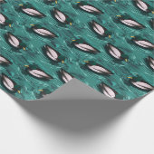 Mallards Schwimmen im Wassermuster Geschenkpapier (Ecke)