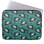 Mallards Schwimmen im Wassermuster Laptopschutzhülle (Vorderseite)