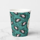 Mallards Schwimmen im Wassermuster Pappbecher (Rechts)