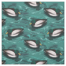 Mallards Schwimmen im Wassermuster Stoff