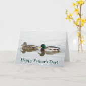 Mallards Vatertag Karte (Gelbe Blume)